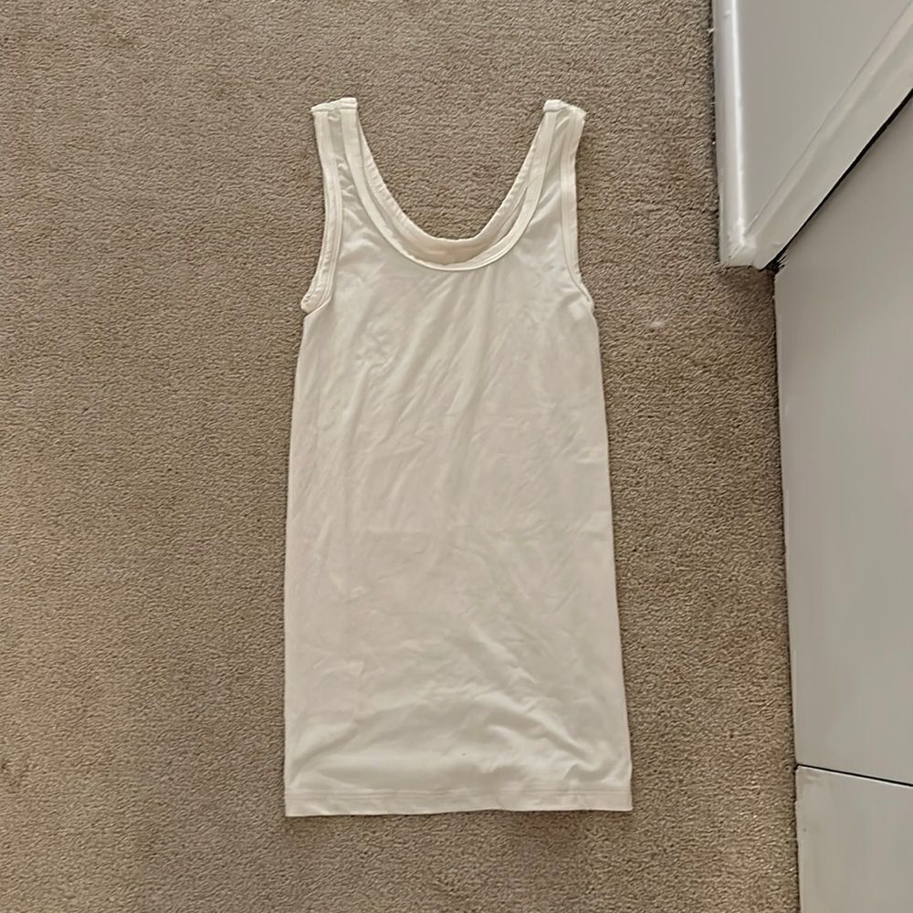 Morgan Stewart sport XS/Small tank pale yellow/cream